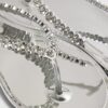 Silver Diamante Jelly Flip Flops