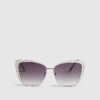 Silver Metal Trim Branded Sunglasses