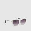 Silver Metal Trim Branded Sunglasses