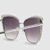 Silver Metal Trim Branded Sunglasses