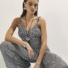Silver Metallic Knit Cami Top