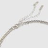 Silver Mixed Metal Cross Necklace