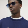 Silver Monogram Hexagon Sunglasses