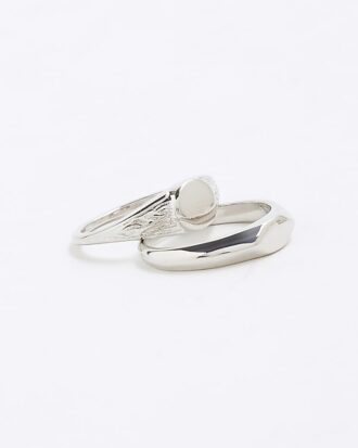 Silver Pack of 3 Rings