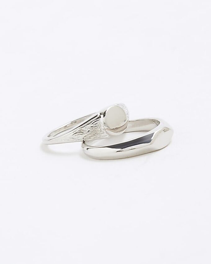 Silver Pack of 3 Rings