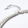 Silver Rhinestone Chunky Necklace