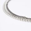 Silver Rhinestone Chunky Necklace