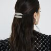 Silver Rhinestone Pack Of 2 Hair Clips