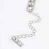 Silver Rhodium Chain Necklace