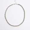Silver Rhodium Twist Chain Necklace