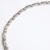 Silver Rhodium Twist Chain Necklace
