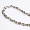 Silver Rhodium Twist Chain Necklace