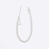 Silver Rhodium Watch Chain