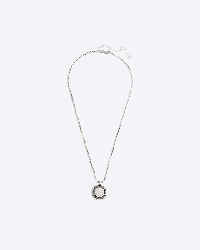 Silver RI Key Coin Necklace
