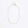 Silver stainless steel cable chain necklace