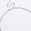Silver stainless steel cable chain necklace