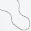 Silver stainless steel cable chain necklace