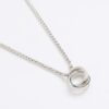 Silver Stainless Steel Circular Necklace