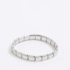Silver Stainless Steel Stretch Bracelet