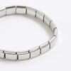 Silver Stainless Steel Stretch Bracelet