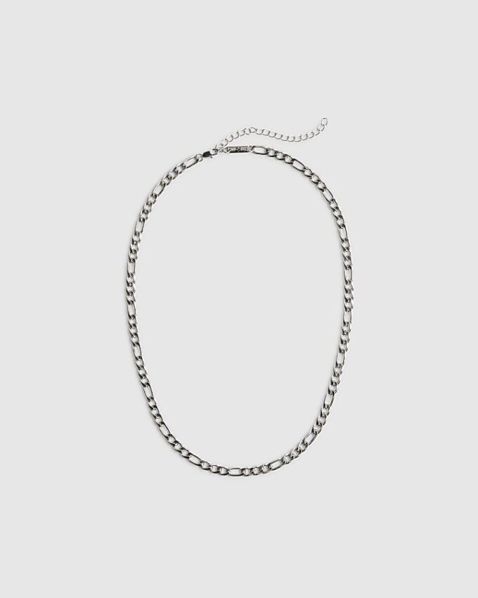 Silver Steel Chain Necklace