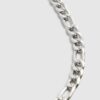Silver Steel Chain Necklace