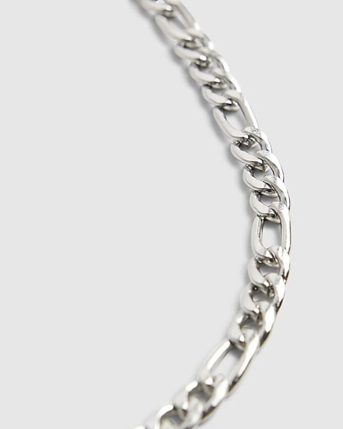 Silver Steel Chain Necklace