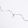 Silver Steel Hexagon Chain Necklace