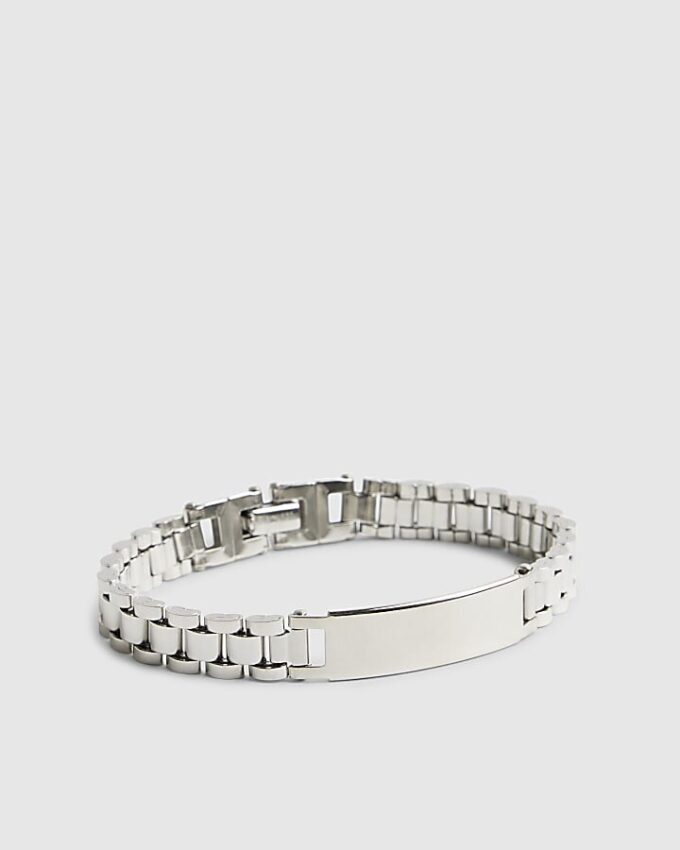 Silver Steel Silver Watch Strap