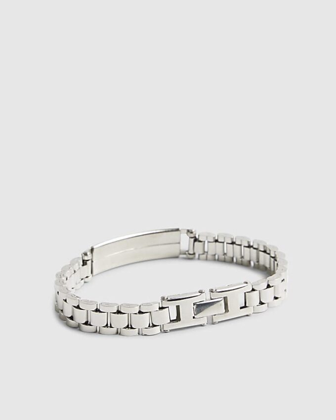 Silver Steel Silver Watch Strap