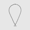 Silver T-Bar Chain Necklace