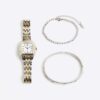 Silver Watch And Bracelet Multipack