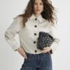 Stone Faux Suede Overshirt