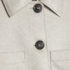 Stone Faux Suede Overshirt