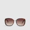 Tortoise Metal Glam Weave Sunglasses