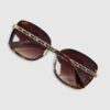 Tortoise Metal Glam Weave Sunglasses