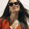 Tortoise Slim Cat Eye Sunglasses