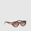 Tortoise Slim Cat Eye Sunglasses