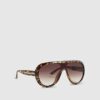 Tortoiseshell Aviator Sunglasses