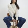 White Broderie Long Sleeve Shirt