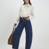 White Broderie Long Sleeve Shirt