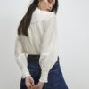 White Broderie Long Sleeve Shirt