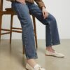White Charm Bow Loafers