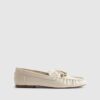 White Charm Bow Loafers