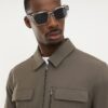 White Clear Frame Wayfarer Sunglasses