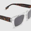 White Clear Frame Wayfarer Sunglasses