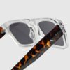 White Clear Frame Wayfarer Sunglasses