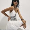 White Cornelli Mini Beach Dress