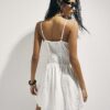 White Cornelli Mini Beach Dress