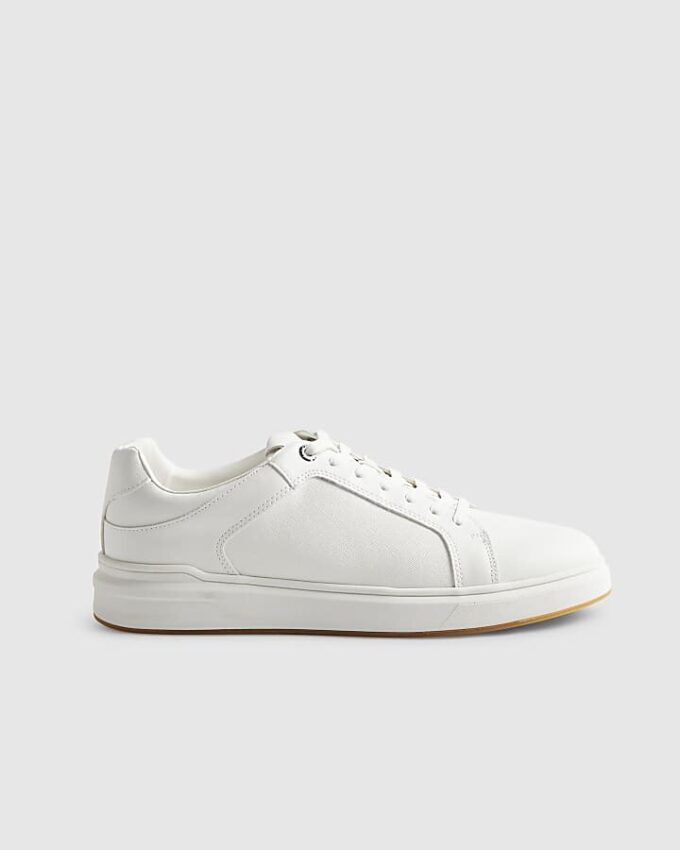 White Cup Sole Trainers